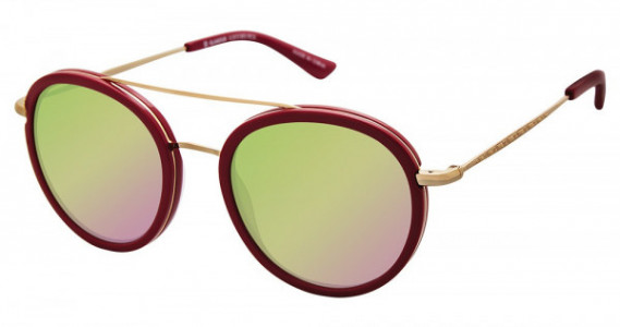 Glamour Editor's Pick GL2012 Eyeglasses, C02 Berry/Lt Gold (Soft Pink Flash)