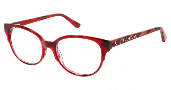 Glamour Editor's Pick GL1016 Eyeglasses, C02 BURGUNDY RED