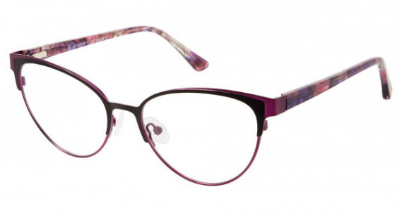 Glamour Editor's Pick GL1019 Eyeglasses, C01 BLACK EGGPLANT