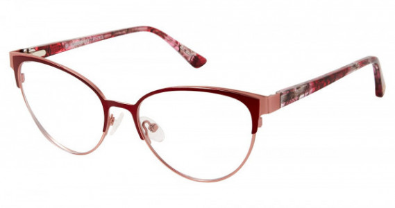 Glamour Editor's Pick GL1019 Eyeglasses, C03 BURGUNDY ROSE