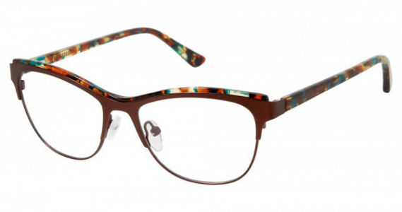 Glamour Editor's Pick 1007 Eyeglasses, C01 BROWN TEAL TORT