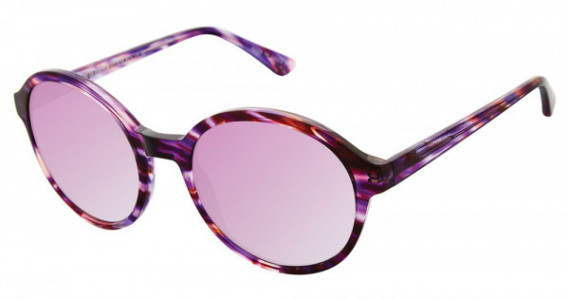 Glamour Editor's Pick GL2001 Sunglasses, C03 Purple Horn (Purple Mirror)
