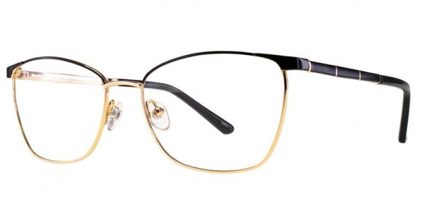 Adrienne Vittadini AV1236 Eyeglasses, Blk/Gold