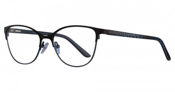 Cosmopolitan Harper Eyeglasses, Black/Teal