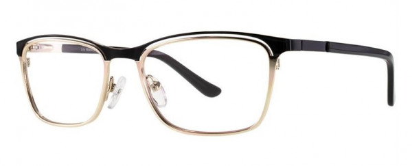 Cosmopolitan Lily Eyeglasses, Black/Gold