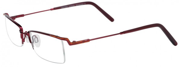 EasyTwist ET829 Eyeglasses, SHINY BURGUNDY/ORANGE