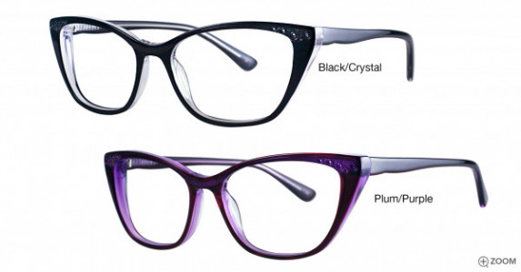 Wittnauer Deva Eyeglasses, Black/Crystal