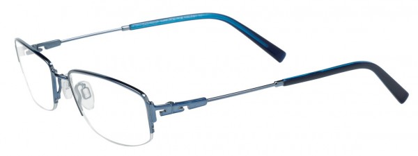 EasyTwist ET835 Eyeglasses, SHINY STEEL BLUE