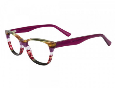 NRG R5101 Eyeglasses, C-1 Magenta/ Amber Marble