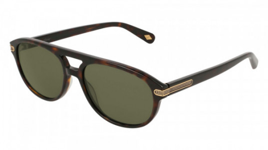 Brioni BR0043S Sunglasses, 003 - HAVANA with GREEN lenses