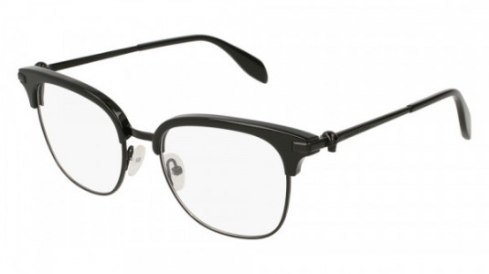 Alexander McQueen AM0152O Eyeglasses, 001 - BLACK