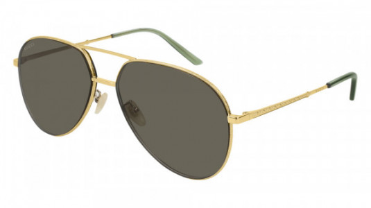 Gucci GG0356S Sunglasses, 005 - GOLD with GREY lenses