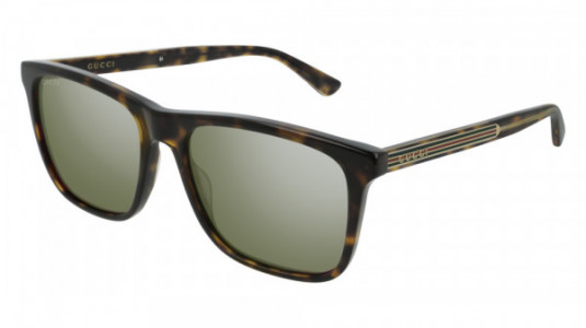 Gucci GG0381S Sunglasses, 008 - HAVANA with SILVER lenses