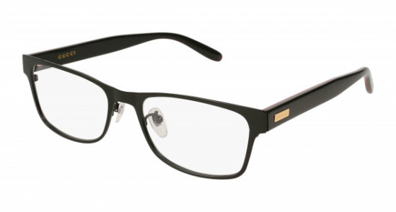 Gucci GG0274OJ Eyeglasses, 001 - BLACK with TRANSPARENT lenses