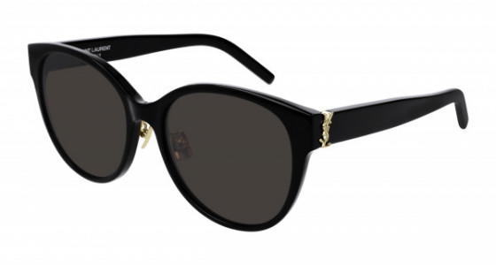 Saint Laurent SL M39/K Sunglasses, 001 - BLACK with BLACK lenses