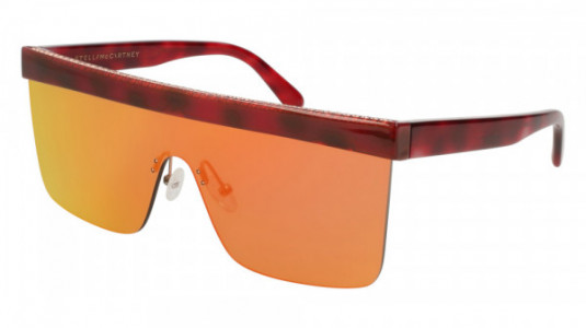 Stella McCartney SC0148S Sunglasses, 002 - HAVANA with RED lenses