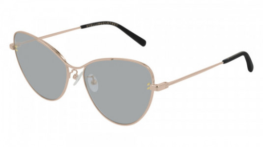 Stella McCartney SC0157S Sunglasses, 004 - GOLD with SMOKE lenses