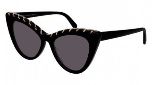 Stella McCartney SC0163S Sunglasses, 001 - BLACK with SMOKE lenses