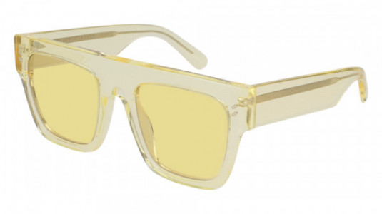 Stella McCartney SC0119S Sunglasses, 004 - YELLOW with YELLOW lenses