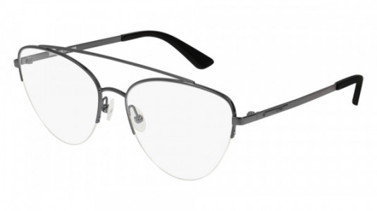 McQ MQ0165O Eyeglasses, 001 - RUTHENIUM