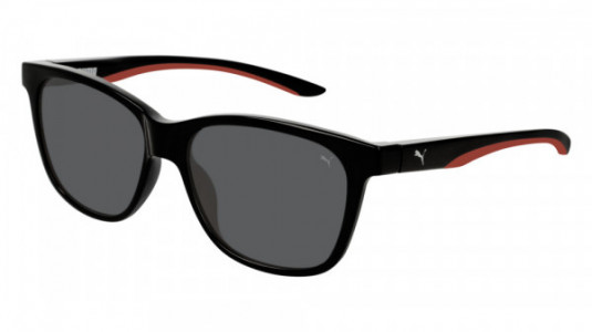Puma PU0196S Sunglasses, 002 - BLACK with SMOKE lenses
