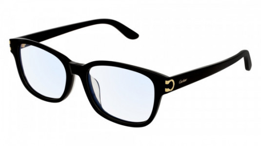 Cartier CT0133OA Eyeglasses, 001 - BLACK