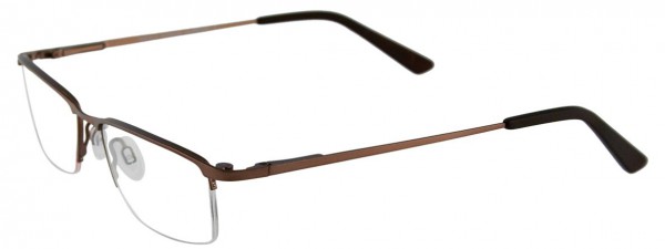 EasyClip N9072 Eyeglasses, SATIN BROWN