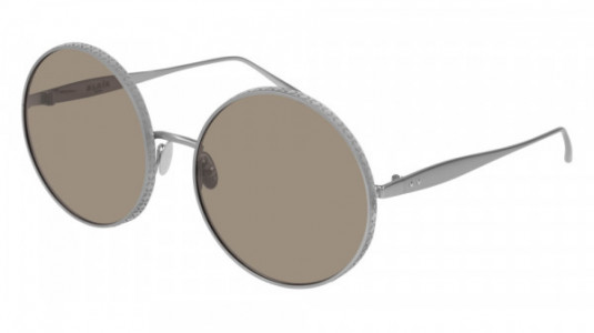 Azzedine Alaïa AA0015S Sunglasses, 002 - RUTHENIUM with BROWN lenses