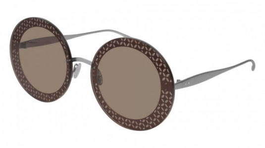 Azzedine Alaïa AA0017S Sunglasses, 002 - RUTHENIUM with BROWN lenses