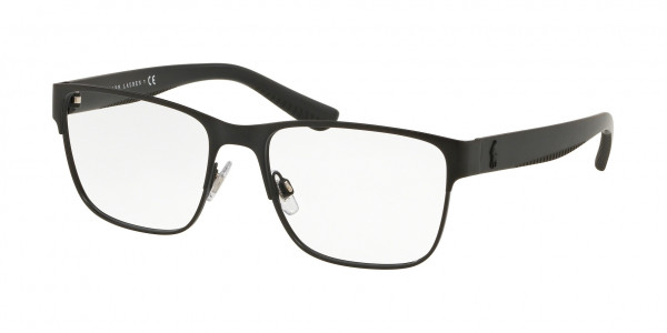 Polo PH1186 Eyeglasses, 9038 MATTE BLACK (BLACK)