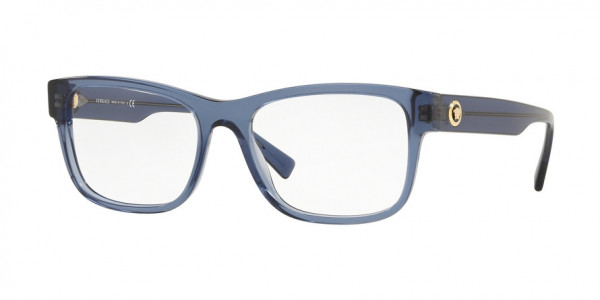 Versace VE3266A Eyeglasses, 5292 TRANSPARENT BLUE (BLUE)
