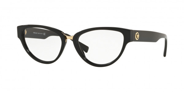 Versace VE3267 Eyeglasses, GB1 BLACK