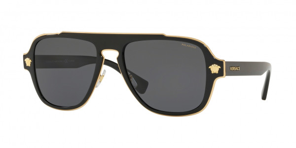 Versace VE2199 - Sunglasses, 100281 - BLACK DARK GREY - POLAR (BLACK)