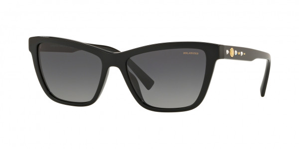 Versace VE4354B Sunglasses, GB1/T3 BLACK (BLACK)