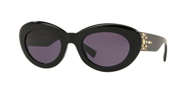 Versace VE4355B Sunglasses, GB1/1A BLACK (BLACK)