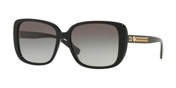 Versace VE4357A Sunglasses, GB1/11 BLACK (BLACK)