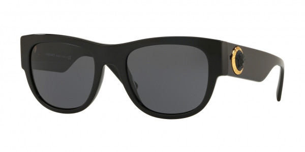 Versace VE4359A Sunglasses, GB1/87 BLACK (BLACK)