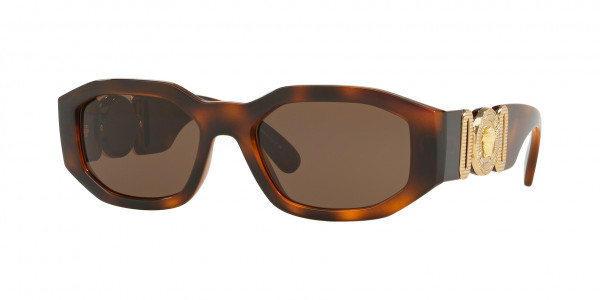 Versace VE4361 Sunglasses, 521773 HAVANA DARK BROWN (TORTOISE)