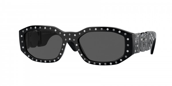 Versace VE4361 Sunglasses, 539887 BLACK DARK GREY (BLACK)