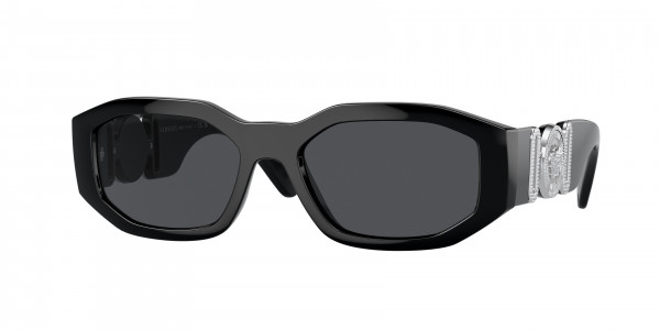 Versace VE4361 Sunglasses, 542287 BLACK DARK GREY (BLACK)