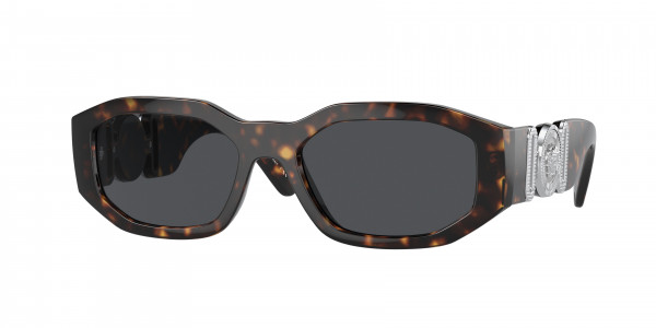 Versace VE4361 Sunglasses, 542387 HAVANA DARK GREY (TORTOISE)