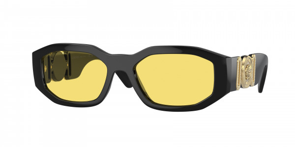 Versace VE4361 Sunglasses, GB1/85 BLACK YELLOW (BLACK)
