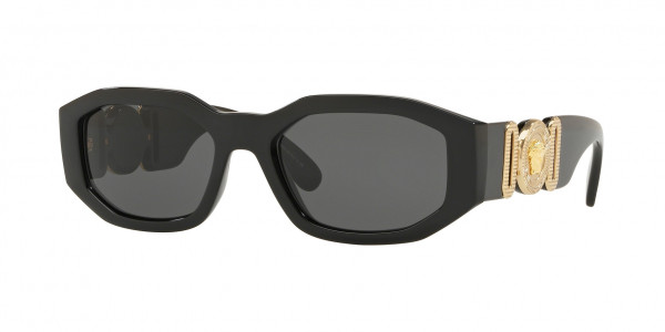 Versace VE4361 Sunglasses, GB1/87 BLACK DARK GREY (BLACK)