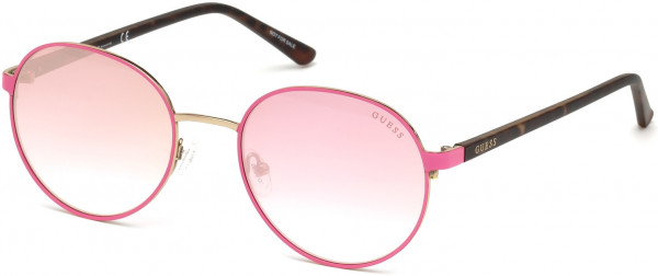 Guess GU3027 Sunglasses, 73T - Matte Pink / Gradient Bordeaux Lenses