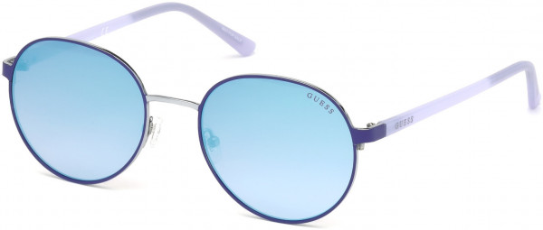 Guess GU3027 Sunglasses, 91W - Matte Blue / Gradient Blue Lenses
