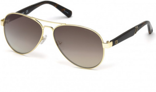 Guess GU6930 Sunglasses, 32G - Gold / Brown Mirror