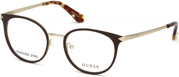 Guess GU2639 Eyeglasses, 049 - Matte Dark Brown