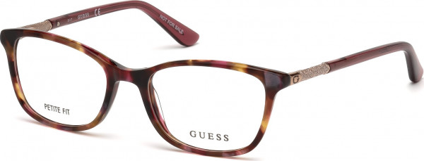 Guess GU2658 Eyeglasses, 071 - Coloured Havana / Shiny Bordeaux