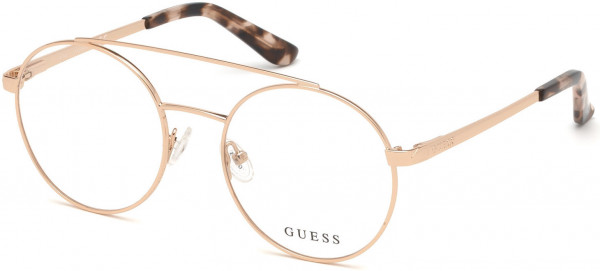Guess GU2714 Eyeglasses, 028 - Shiny Rose Gold