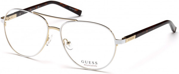 Guess GU3029 Eyeglasses, 021 - White